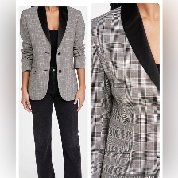 Fleur du Mal Jackets & Blazers - Fleur du Mal Plaid Check Oversized Jacket